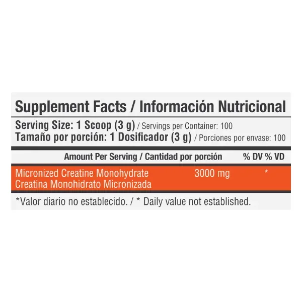 Creatina Monohidratada Healthy Sports 300gr – 100 Servicios imagen 2
