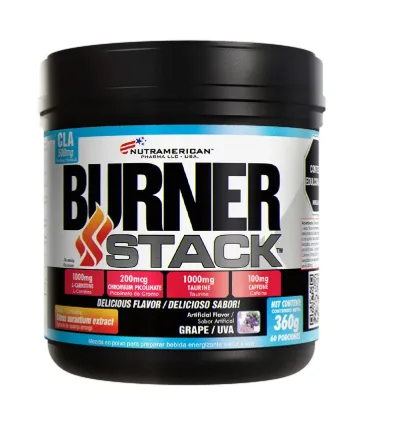 Burner Stack Nutramerican Pote 60 Servicios – Sabor Uva