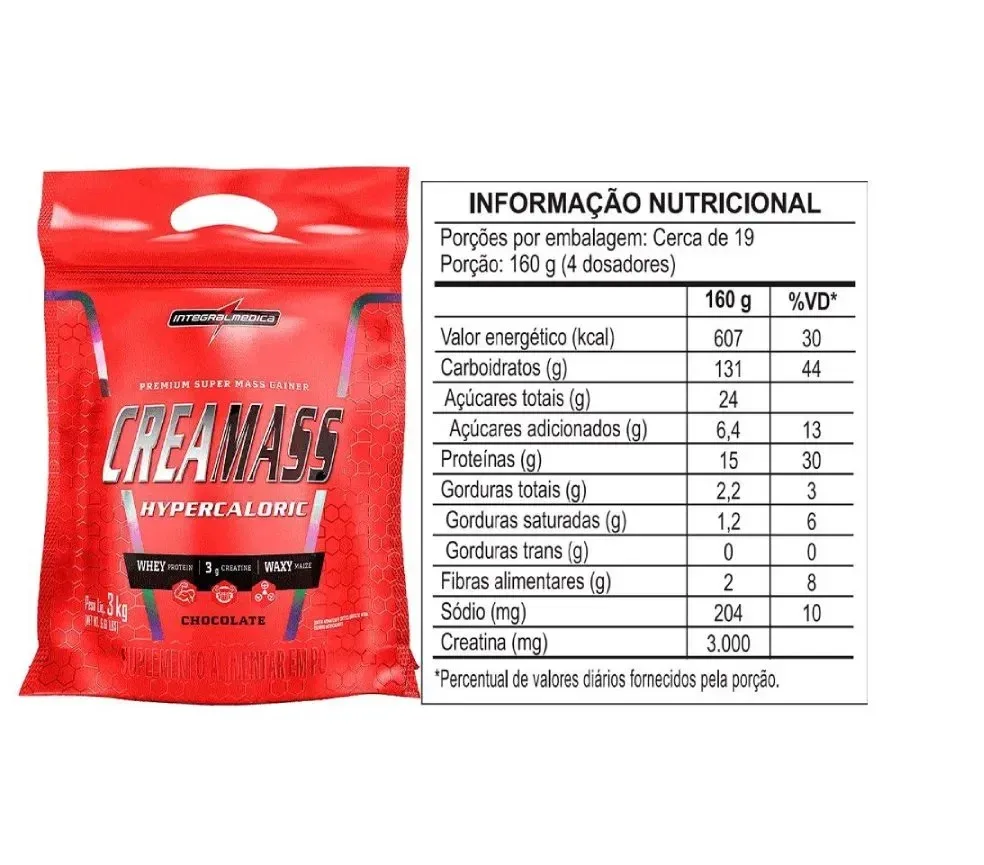 Hipercalórico Crea Mass 3kg / 6.6Lb – Integral Médica imagen 3